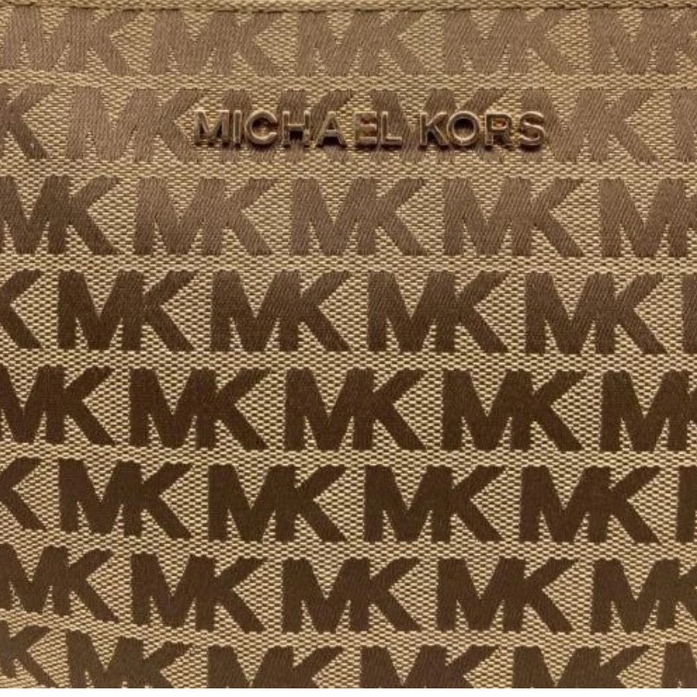 Michael Kors Brown MK Logo Tote - Picture 4 of 16
